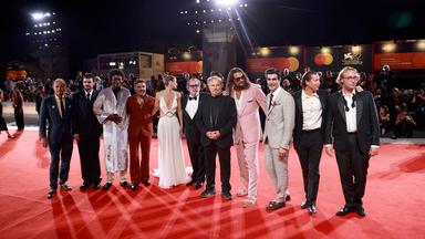 Schauspieler und Crew von "In the Hand of  Dante" bei Premiere auf den Filmfestspielen in Venedig.