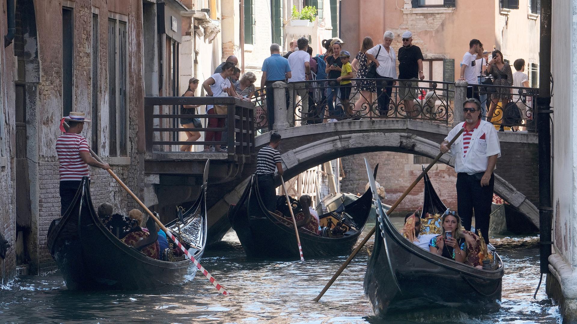 Touristen in Venedig