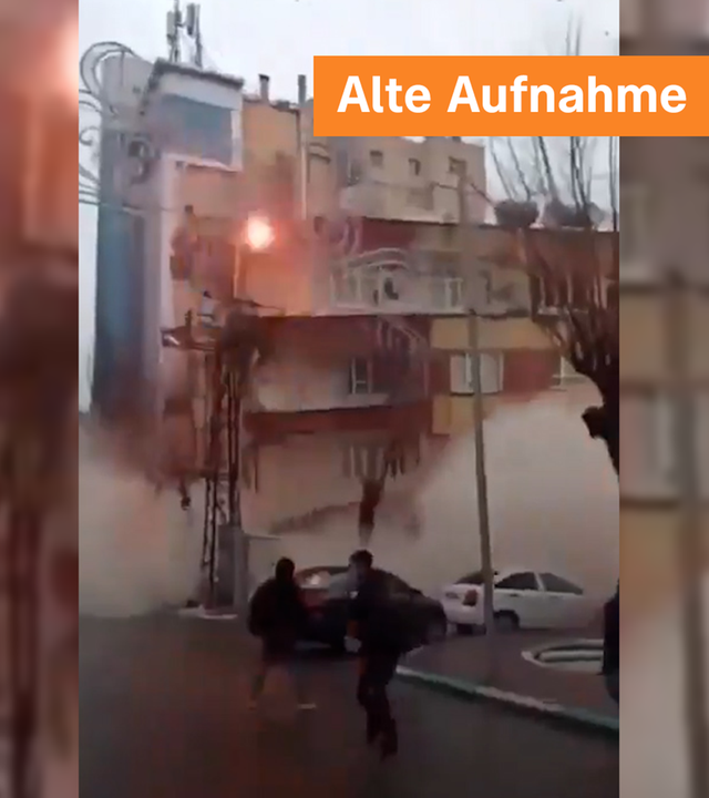 Ein Screenshot aus einem Video, das die Zerstörung in Venezuela zeigen soll. Es stammt aber aus der Türkei.