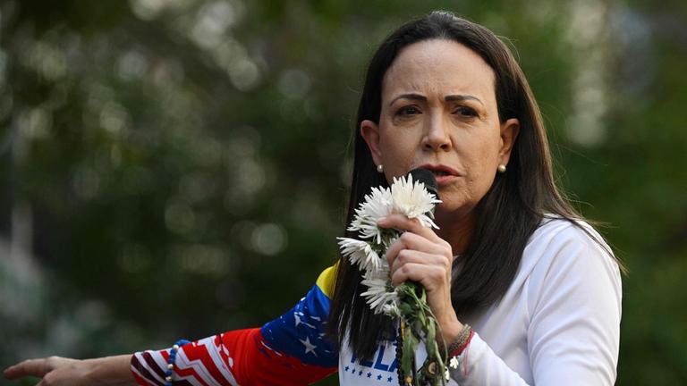 Die venezolanische Oppositionelle Maria Machado
