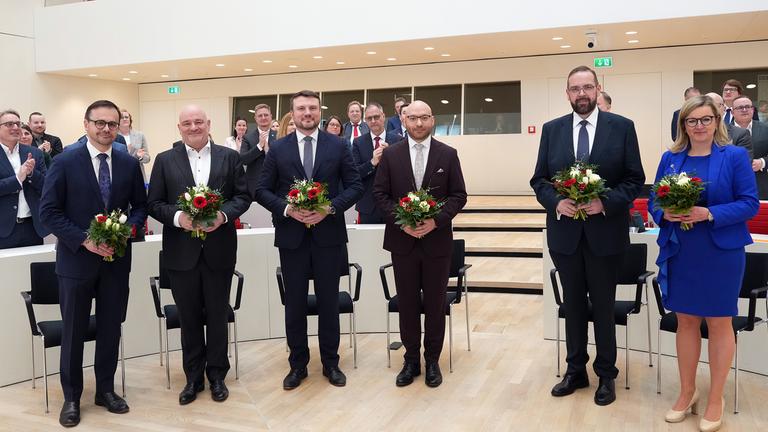 Vereidigung der Brandenburger Minister im Landtag, aufgenommen am 18.03.2026