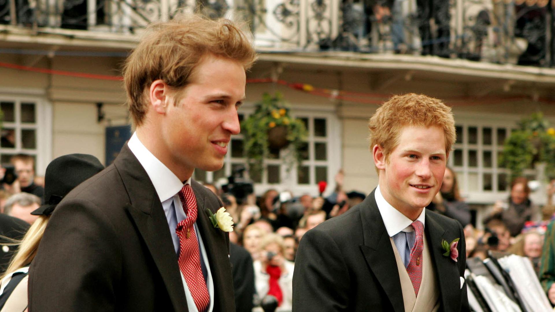 grossbritannien, william von mit bruder harry - 2005