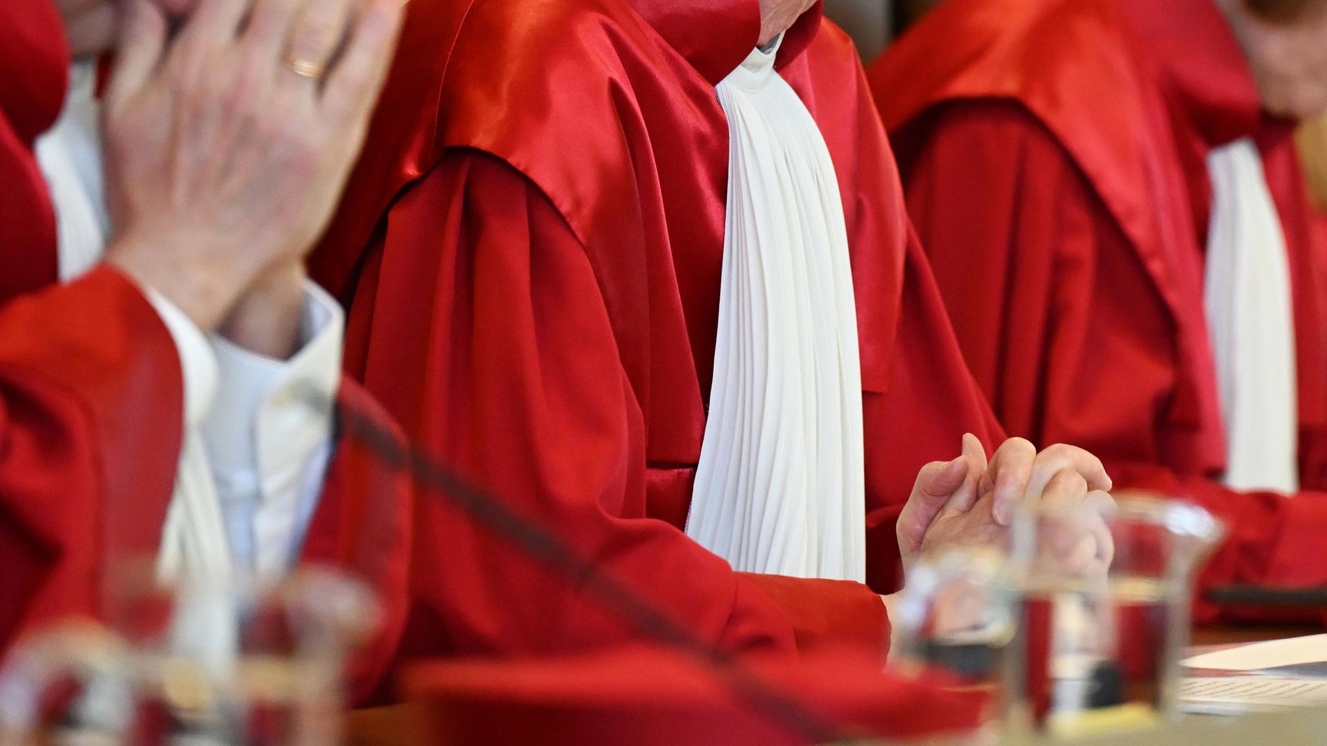 Der Zweite Senat des Bundesverfassungsgerichts. (Archiv)