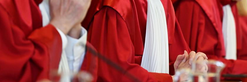 Der Zweite Senat des Bundesverfassungsgerichts. (Archiv)