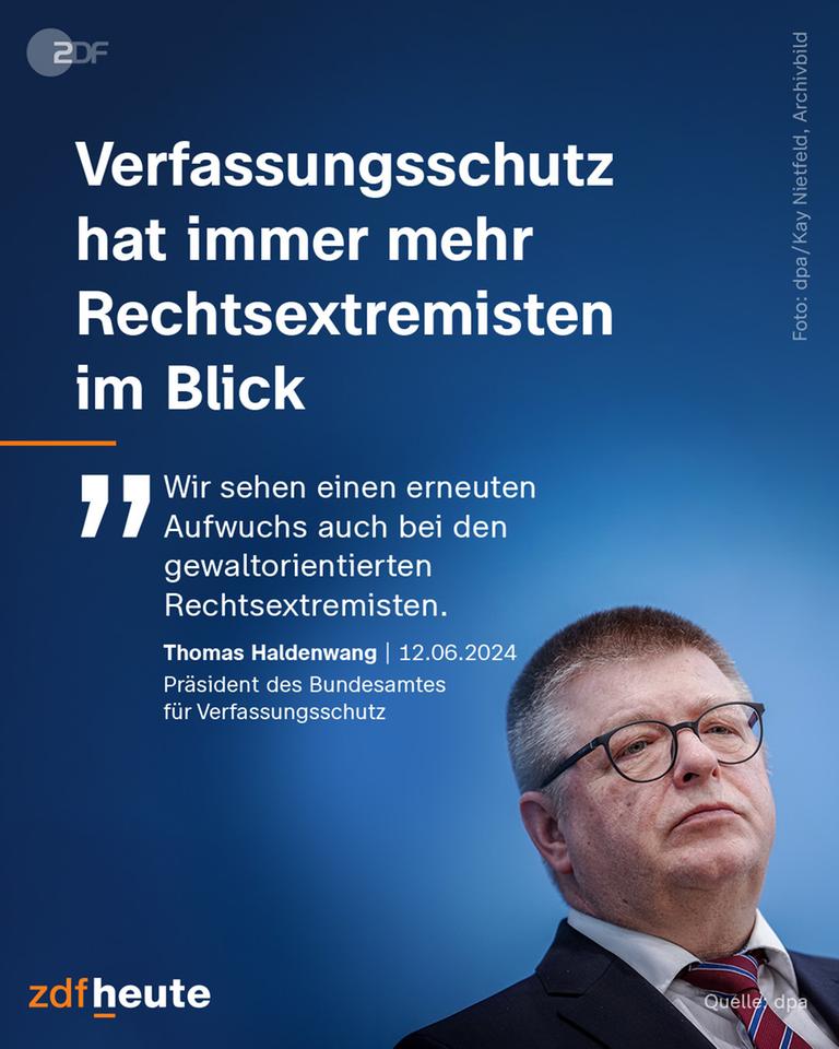 Thomas Haldenwang vor blauem Hintergrund