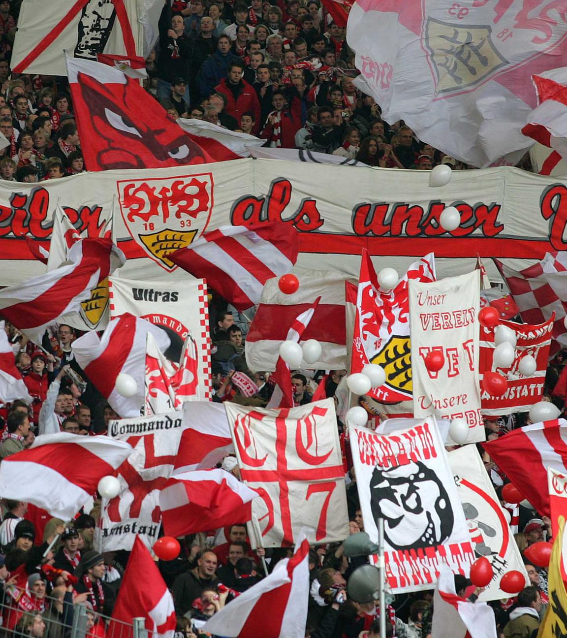 Fans des VFB Stuttgart.