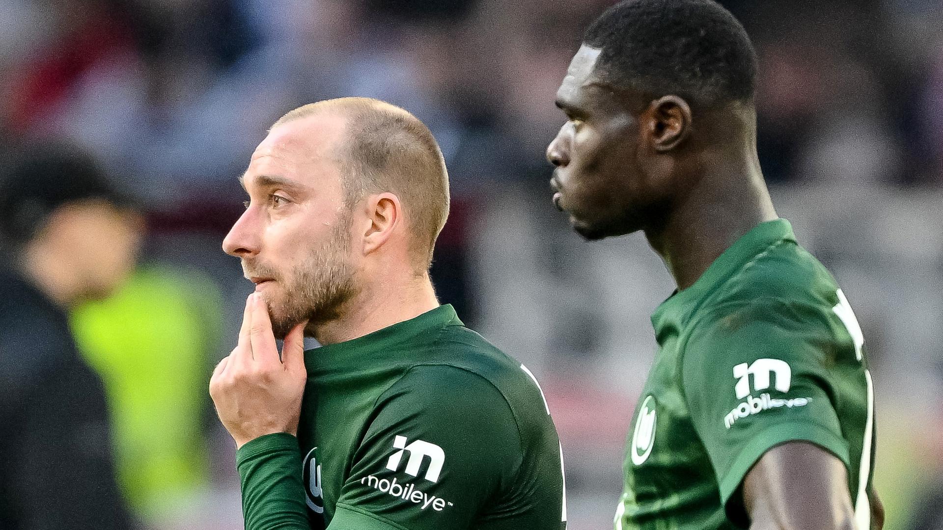 Christian Eriksen und Jonas Adjetey enttäuscht