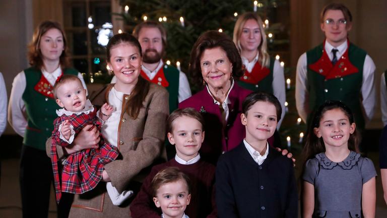 Schwedische Royals in Weihnachtsstimmung