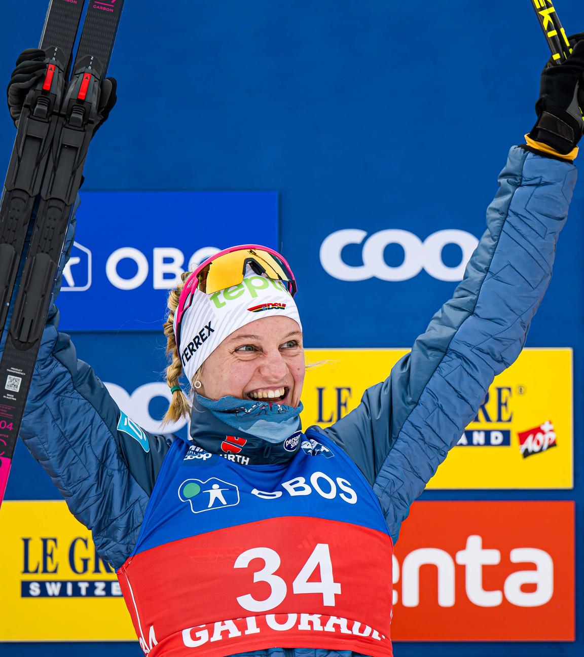 Die deutsche Bronzemedaillengewinnerin Victoria Carl.