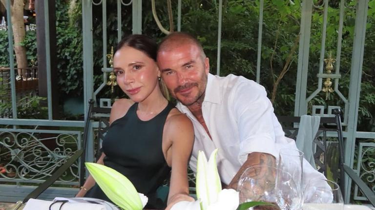 Die Familie um Ex-Fußballstar David Beckham macht gerade Urlaub am Mittelmeer. Mit dabei sind neben Frau Victoria auch die drei Kinder Romeo, Cruz und Harper. (11.08.2025)