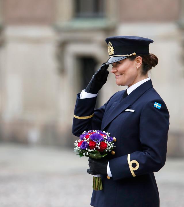 Kronprinzessin Victoria von Schweden in Uniform