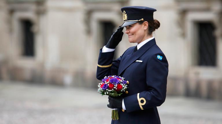 Kronprinzessin Victoria von Schweden in Uniform