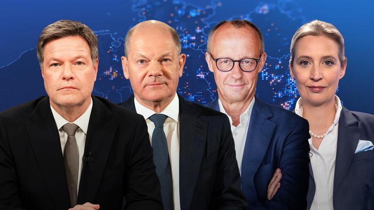 Screenshot aus Video: Vier Kanzlerkandidaten reden Klartext