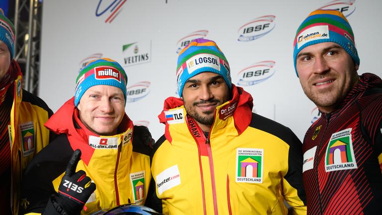 Das Team vom Viererbob Francesco Friedrich am 04.01.26