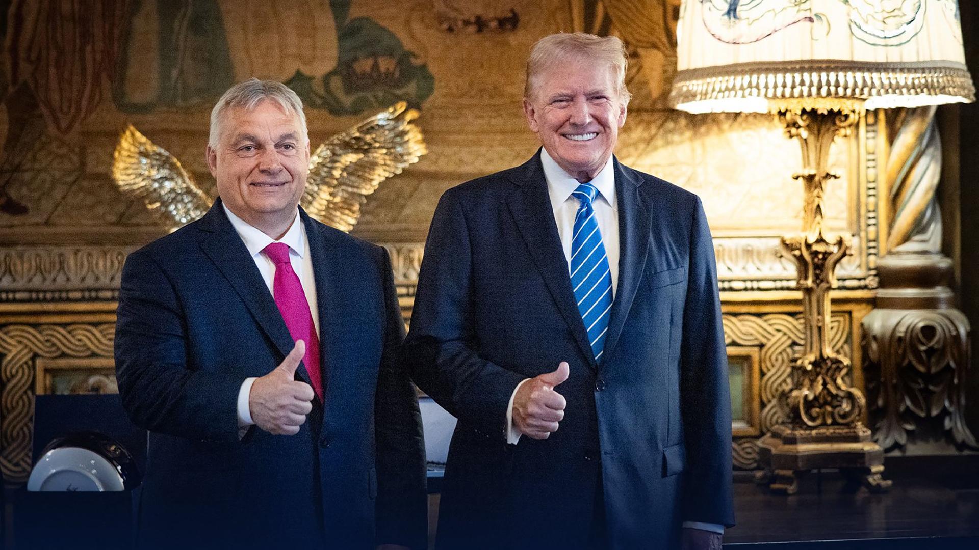 Ungarns nationalistischer Premierminister Viktor Orban flog am 11. Juli nach Florida, um sich nach dem Ende des NATO-Gipfels in Washington mit dem ehemaligen US-Präsidenten Donald Trump zu treffen. 