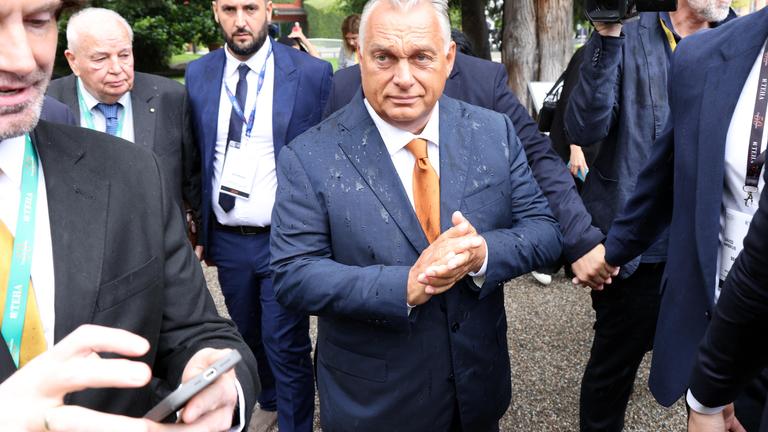 Victor Orban beim 50th Ambrosetti Forum in Cernobbio, Norditalien