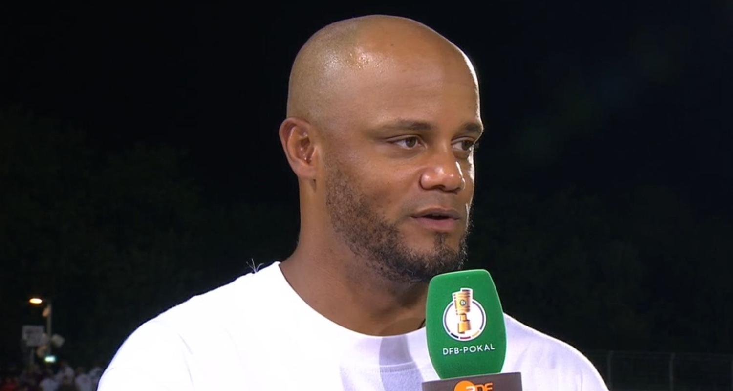 Bayern Münchens Trainer Vincent Kompany im ZDF-Interview