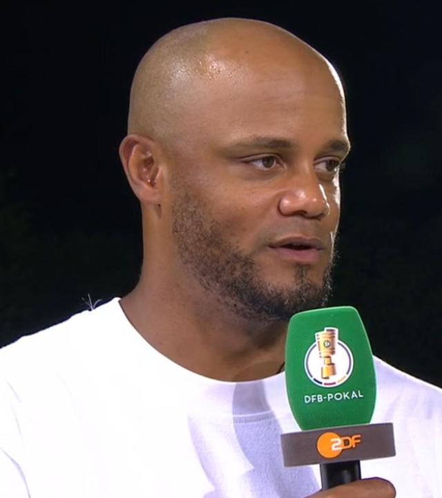 Bayern Münchens Trainer Vincent Kompany im ZDF-Interview