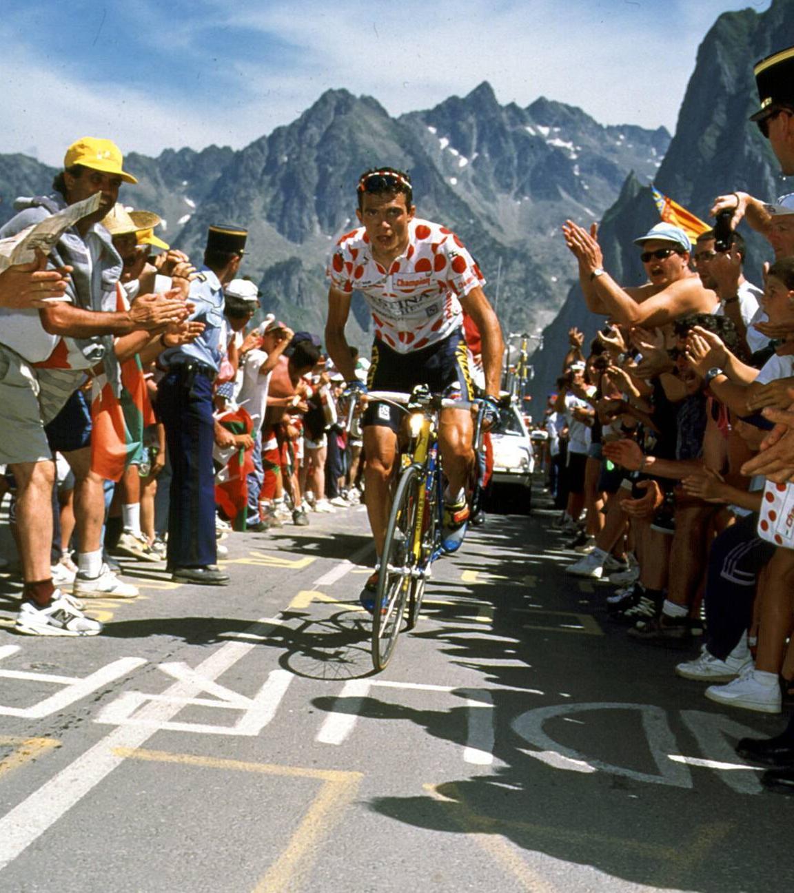 Der Franzose Richard Virenque auf der 15. Etappe der Tour de France 1995