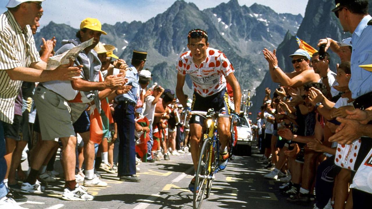 Der Franzose Richard Virenque auf der 15. Etappe der Tour de France 1995