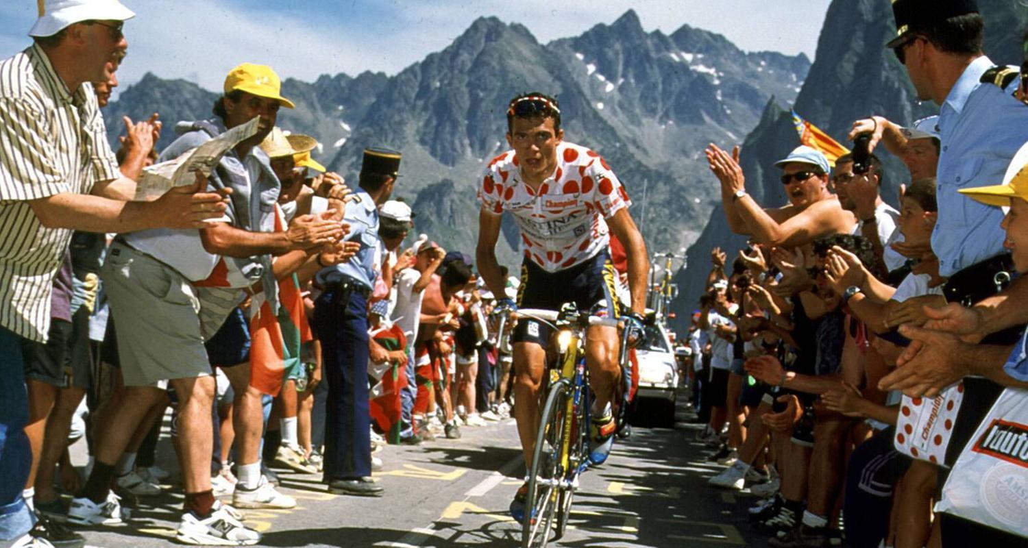 Der Franzose Richard Virenque auf der 15. Etappe der Tour de France 1995