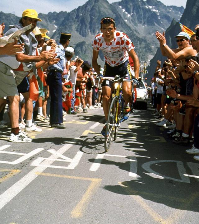 Der Franzose Richard Virenque auf der 15. Etappe der Tour de France 1995