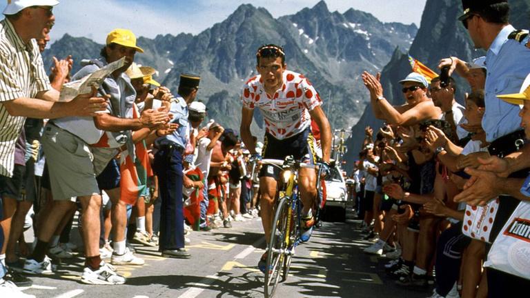 Der Franzose Richard Virenque auf der 15. Etappe der Tour de France 1995
