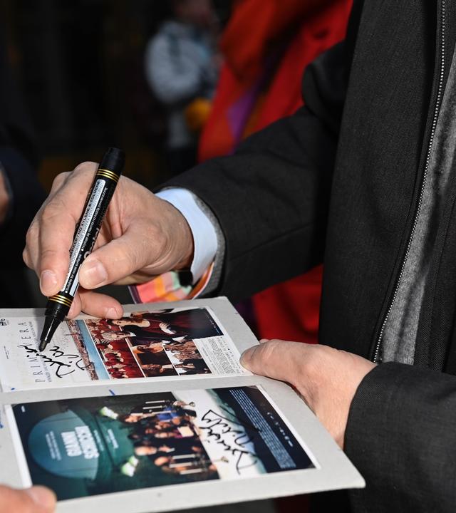 Damiano Michieletto signing autographs, Premiere Vivaldi und Ich, Cinema Paris, Berlin, DEU, 07.05.2026