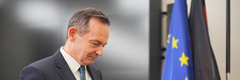 07.11.2024, Berlin: Volker Wissing (FDP), Bundesminister für Verkehr und Digitales, nimmt an einem Pressestatement nach dem Bruch der Ampel-Koalition teil. 