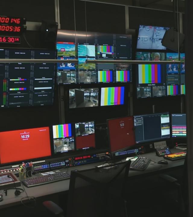 Bildschirme mit Störsignal 