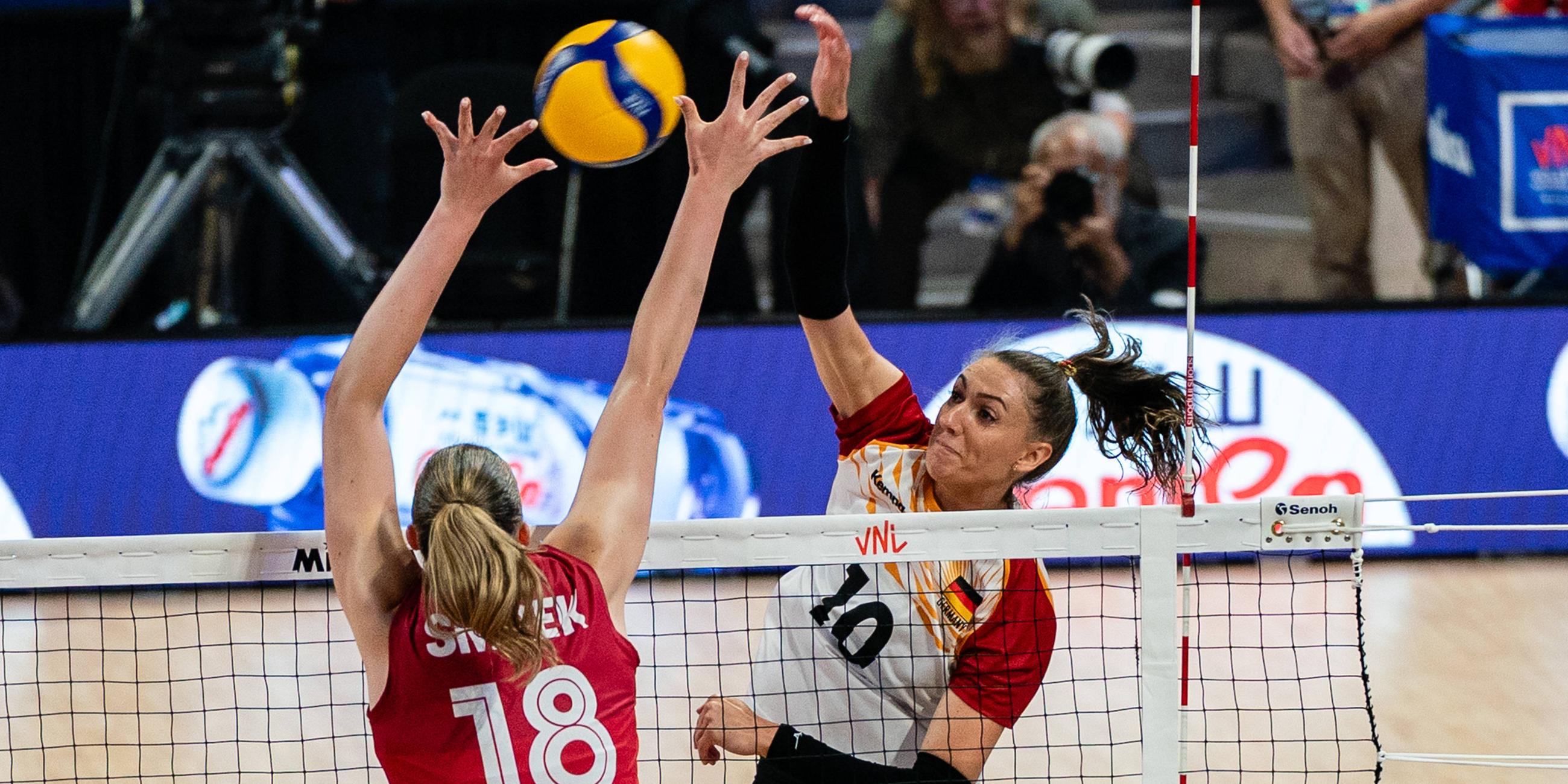 Lena Stigrot im Match gegen Kanada.