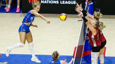 Spiel der Volleyball Nations League zwischen Deutschland und Serbien.