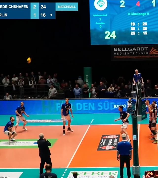 Volleyball: Friedrichshafen siegt erneut