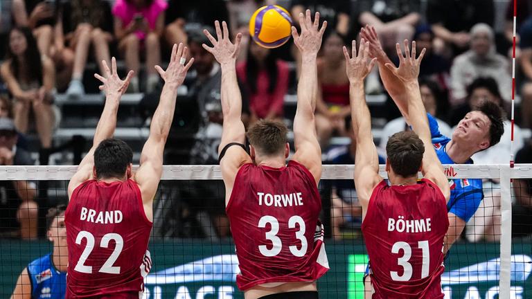 Der deutsche Block im Nations-League-Spiel gegen Italien am 11. Juni 2026.