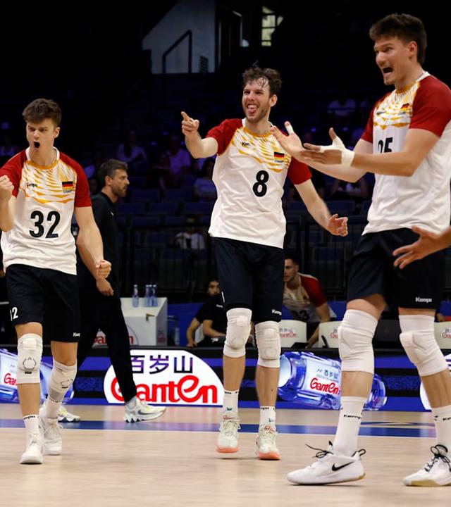 Die DVV-Männer in der Nations-League-Partie gegen die Niederlande.