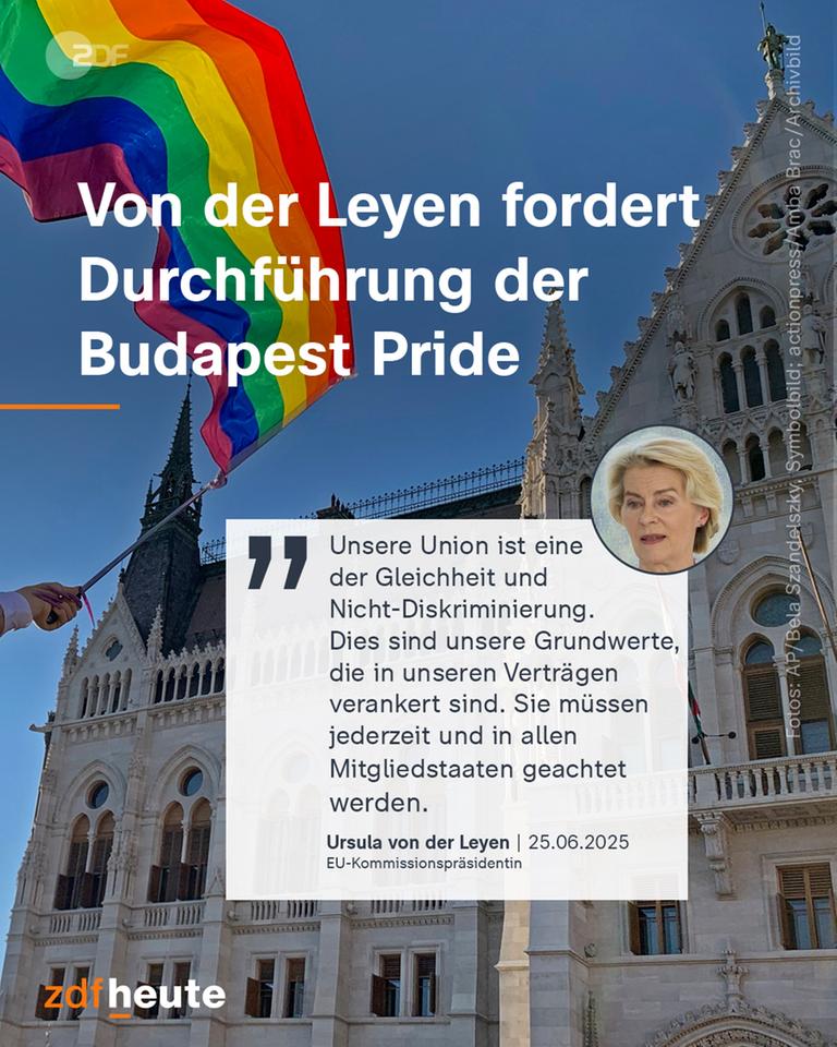 "Unsere Union ist eine der Gleichheit und Nicht-Diskriminierung. Dies sind unsere Grundwerte, die in unseren Verträgen verankert sind. Sie müssen jederzeit und in allen Mitgliedstaaten geachtet werden." Ursula von der Leyen, EU-Kommissionspräsidentin, 25.06.2025