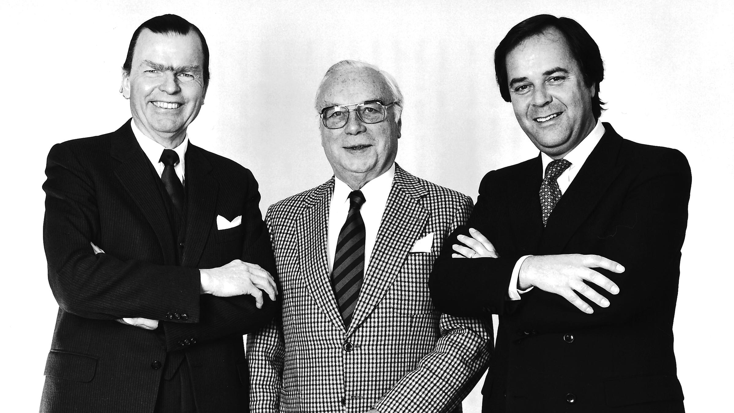 Karl-Günther von Hase, Dr. Karl Holzamer und Dieter Stolte