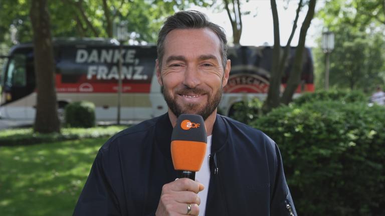 Sven Voss beim Gespräch zum Länderspiel