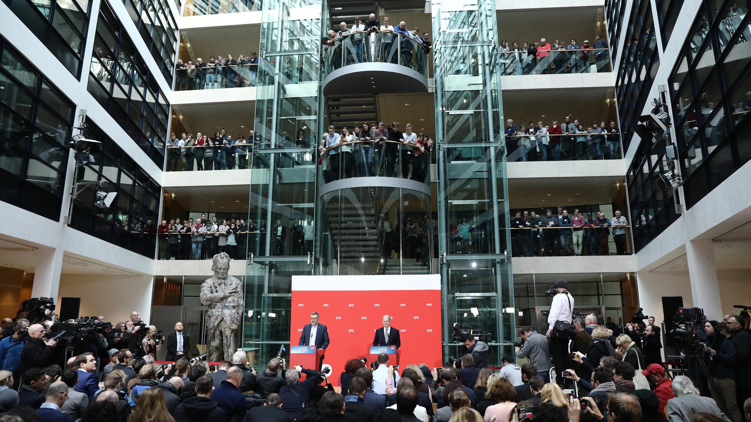 Verkündung des SPD-Mitgliedervotums