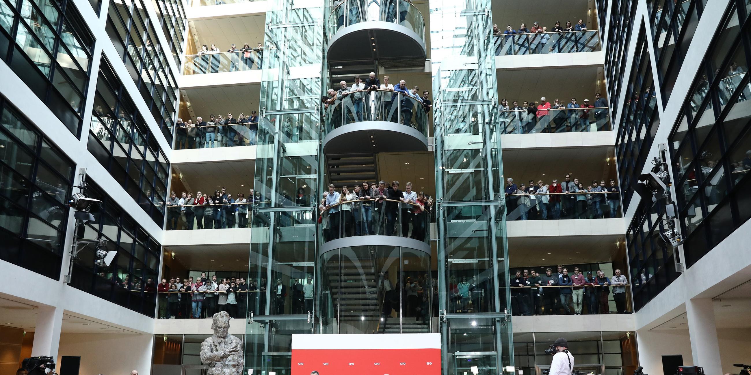 Verkündung des SPD-Mitgliedervotums