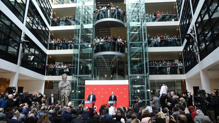Verkündung des SPD-Mitgliedervotums