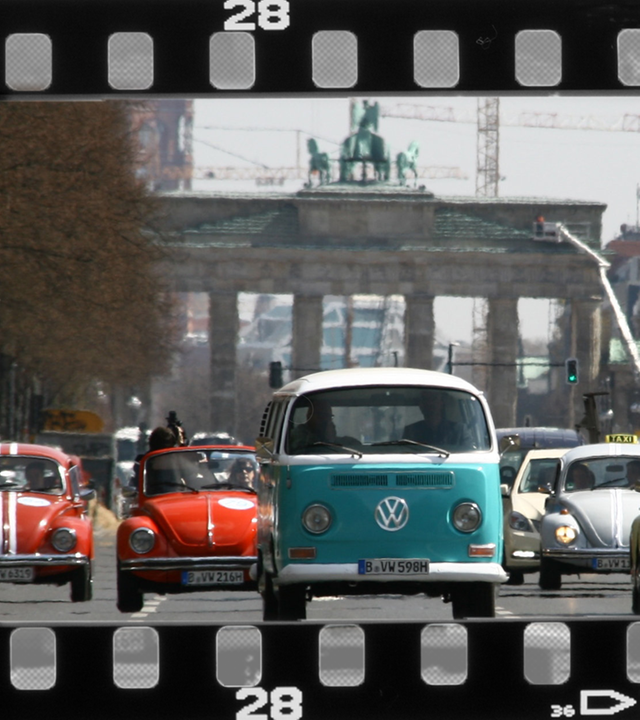 VW-Zeichen des Bulli-Busses