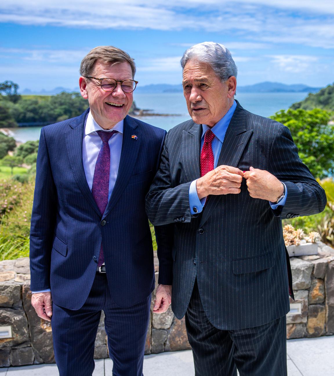 Außenminister Wadephul mit seinem Amtskollegen in Neuseeland