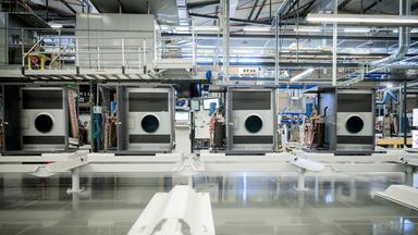 Produktion von Wärmepumpen