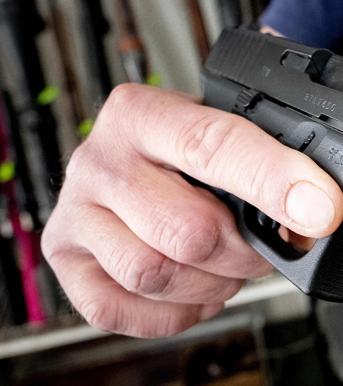 Eine Glock-Pistole