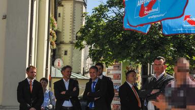 Mutmaßlicher Waffenschieber Alexander R., hier verpixelt, war AfD-Mitglied und zuvor in der NPD aktiv