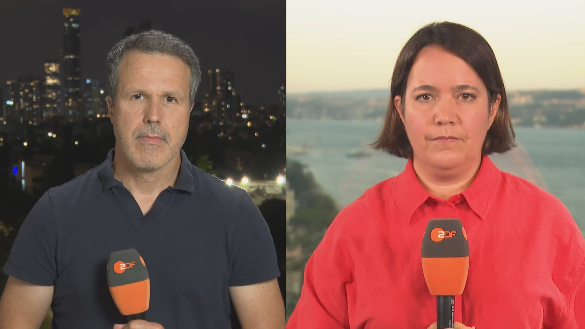 ZDF-Korrespondenten  Gaa und Reichart