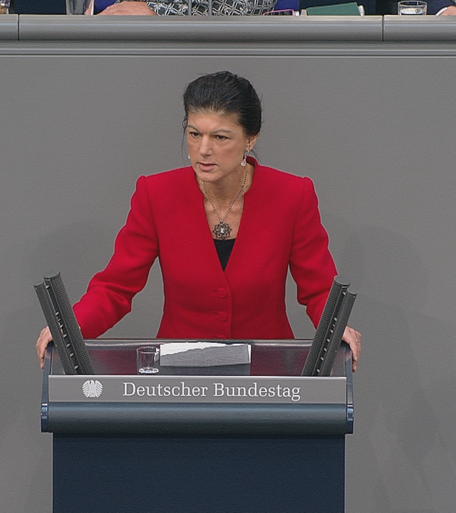Sahra Wagenknecht im Bundestag