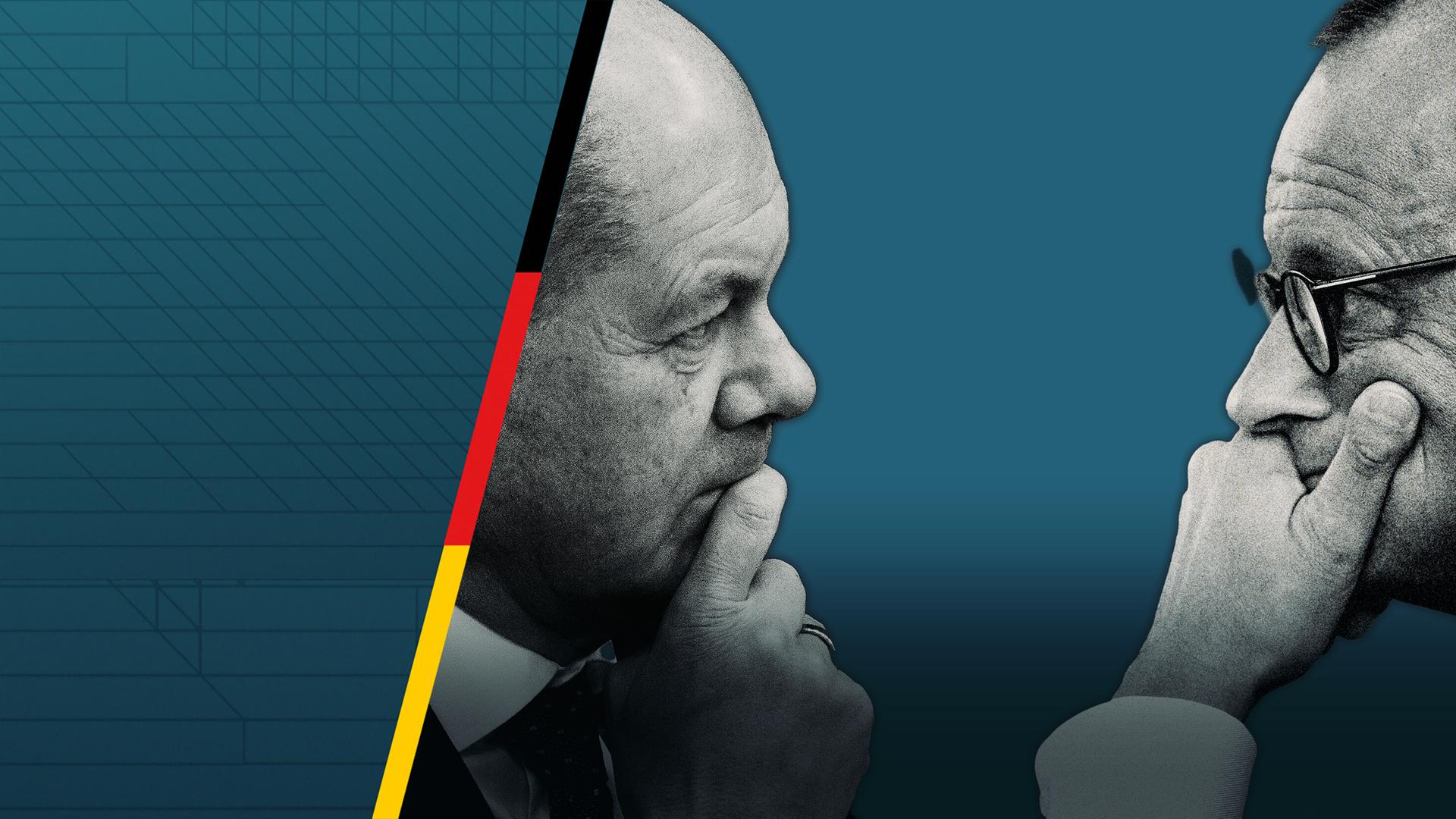 Olaf Scholz und Friedrich Merz