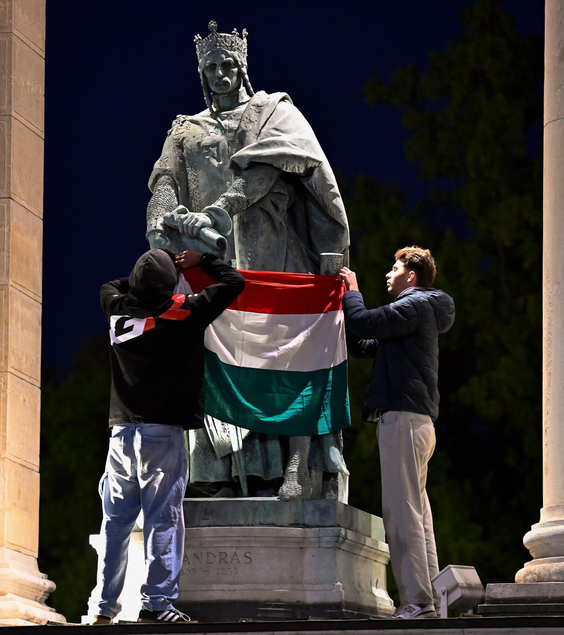 Ungarn: Regierungsgegner bei einer Protestveranstaltung